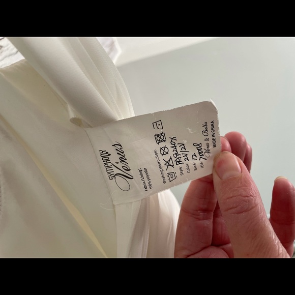 Symphony of Venus Wedding Dress Size 12 NWT - Picture 12 of 12